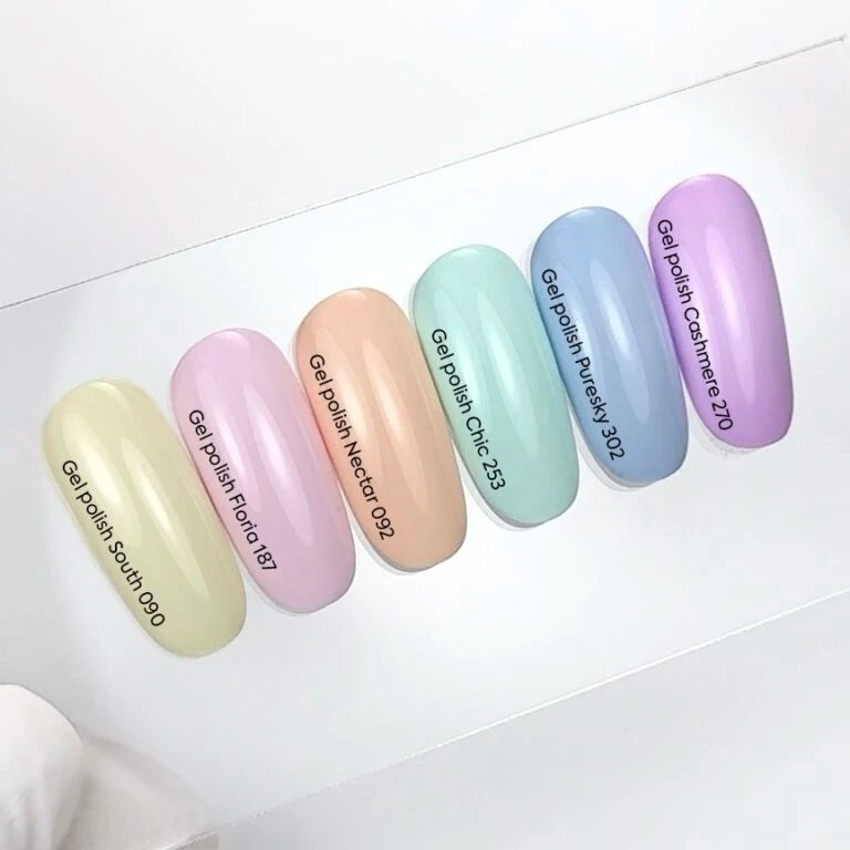 NAILSOFTHEDAY Gel polish Floria 187 — пастельно-рожевий гель-лак, що перекривається в один шар, 10 мл