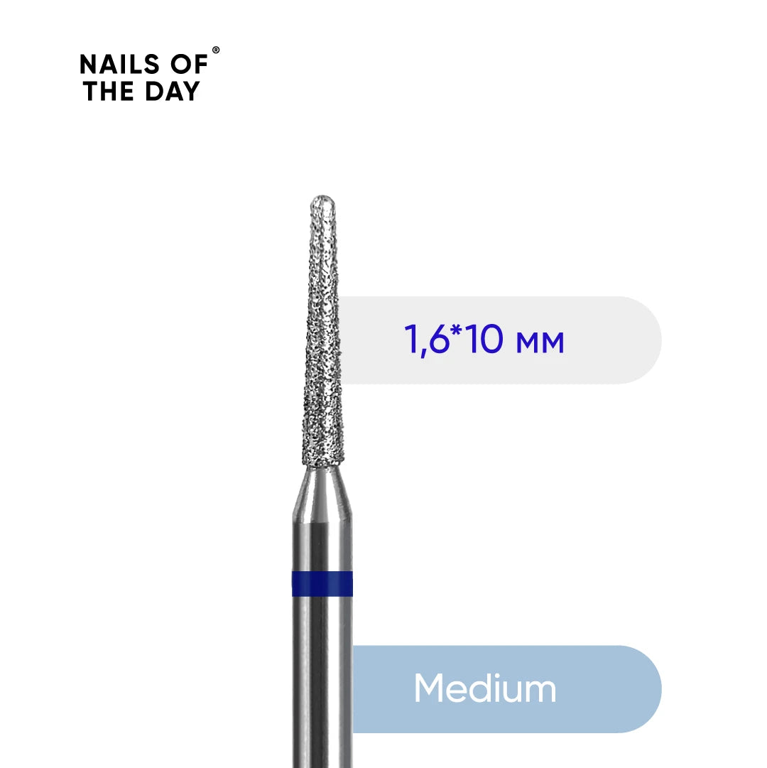 Diamond burr 1.6*10 mm, blue