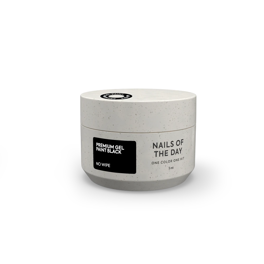NAILSOFTHEDAY Premium gel paint Black no wipe 5ml