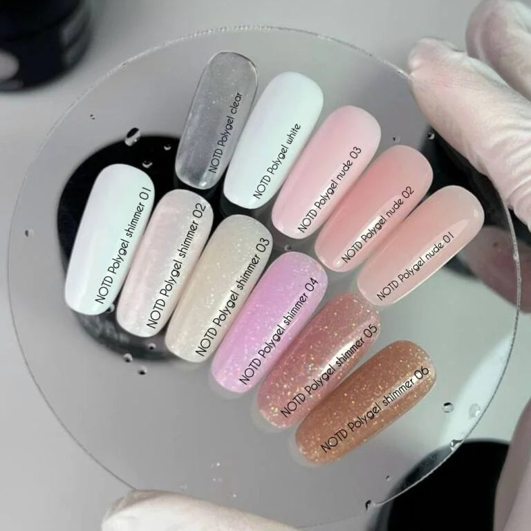 NAILSOFTHEDAY Polygel shimmer 01