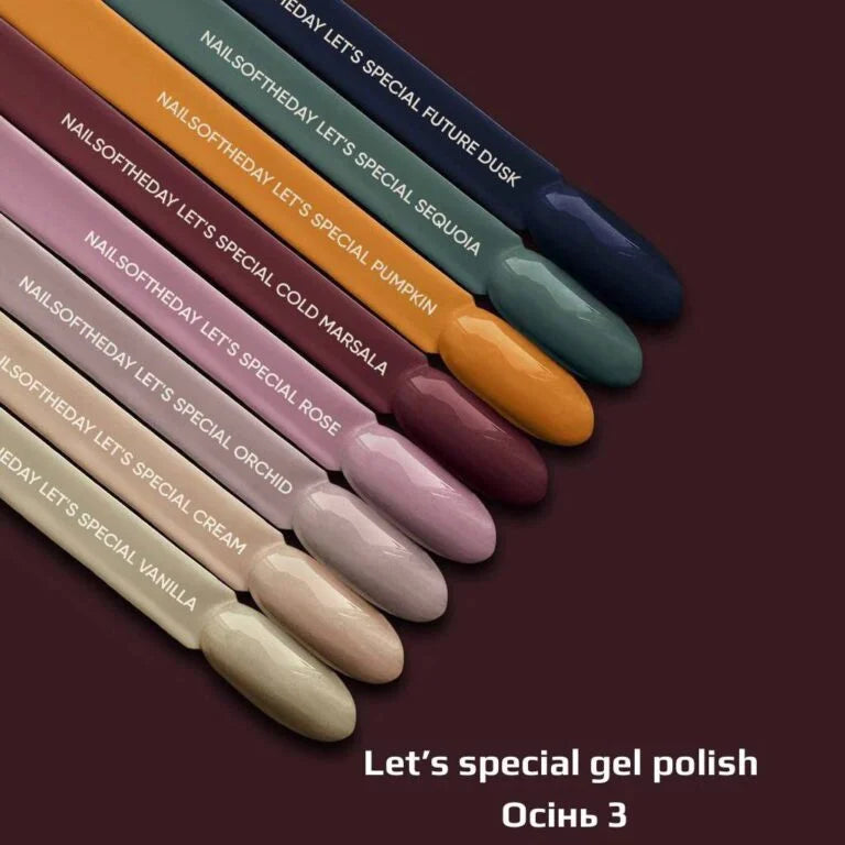 NAILSOFTHEDAY Gel Polish Orchid — припилений бузковий гель-лак, що перекривається в один шар, 10 мл