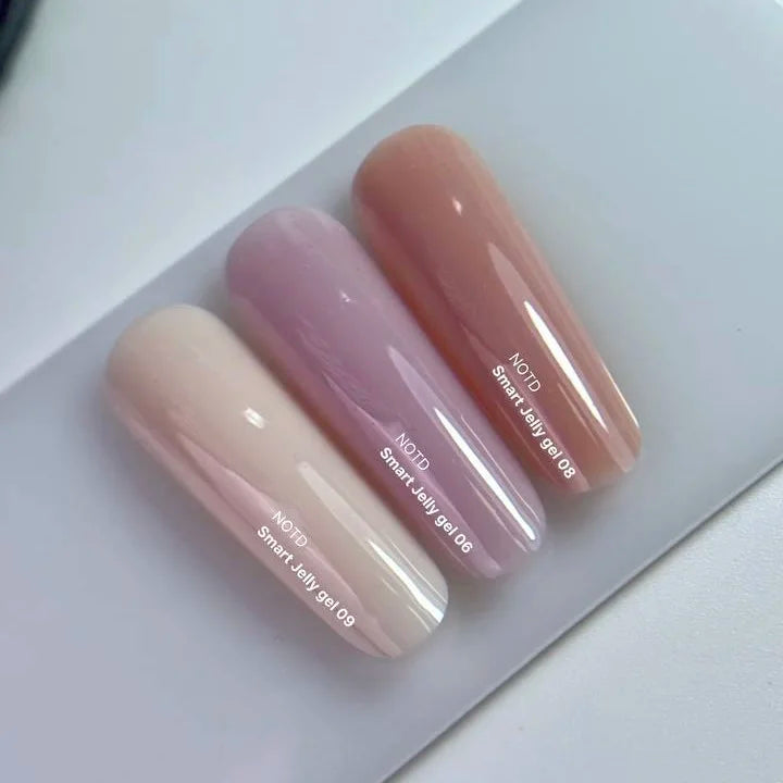 NAILSOFTHEDAY Smart Jelly gel 09 — молочно–бежевий будівельний гель желе для нігтів, 15 г