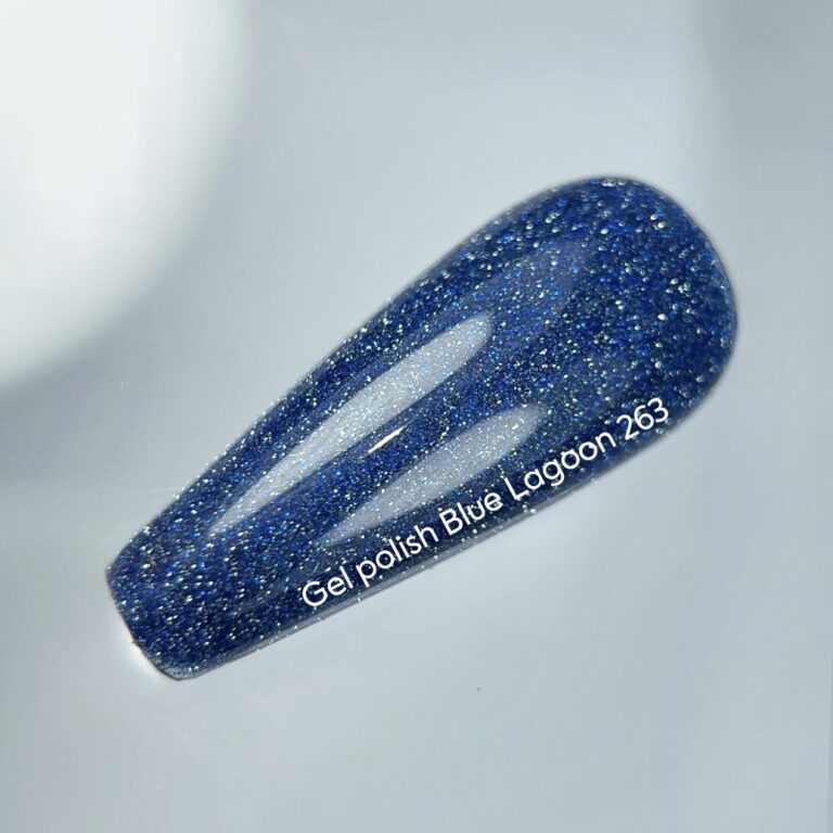 NAILSOFTHEDAY Gel polish Blue Lagoon — блакитний світловідбиваючий гель–лак для нігтів, 10 мл