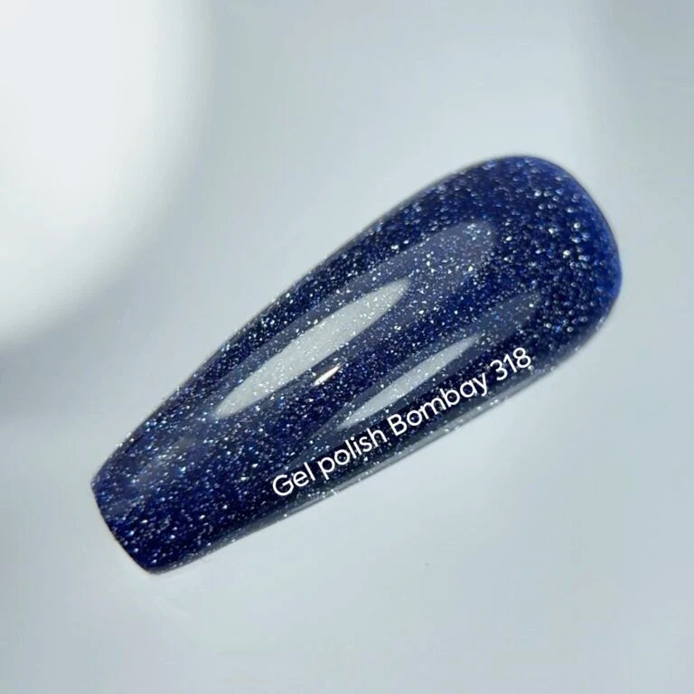 NAILSOFTHEDAY Gel polish Bombay — глибоко синій світловідбиваючий гель лак, 10 мл