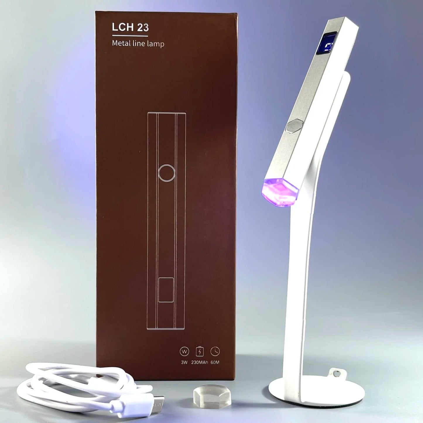 NAILSOFTHEDAY Nail lamp Metal — ліхтарик для полімеризації, металевий з підставкою