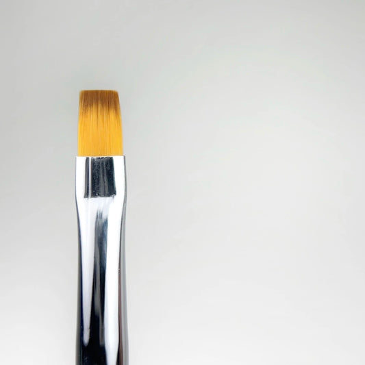 NAILSOFTHENIGHT Nail Art Brush, квадрат зі зручною прозорою ручкою з переливаючим ефектом