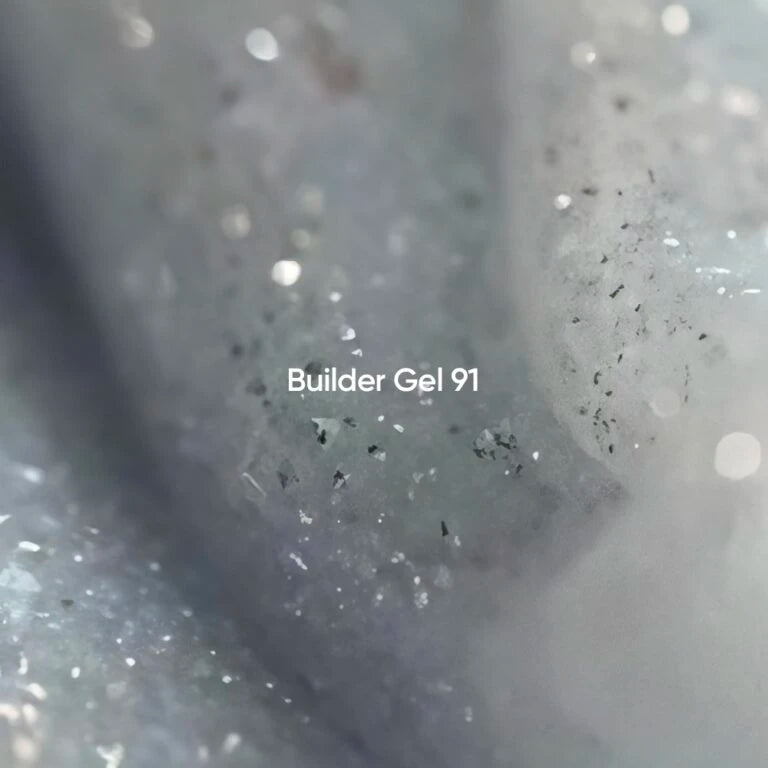NAILSOFTHEDAY Builder gel 91 — сріблясто-молочний світловідбиваючий гель для нарощування нігтів, 15 мл