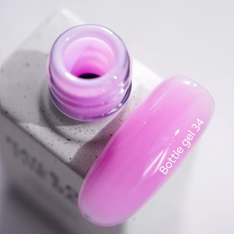 NAILSOFTHEDAY Bottle gel 34 – ніжно-рожевий надміцний гель для укріплення нігтів, 10 мл