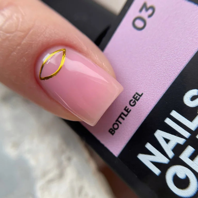 NAILSOFTHEDAY Bottle gel 03 – ніжно-рожевий надміцний гель для укріплення нігтів, 30 мл