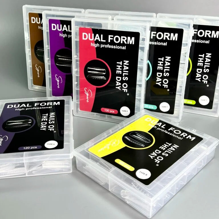 NAILSOFTHEDAY Dual Form Coffin (Type 1) — верхні форми сучасний мигдаль для нігтів, 120 шт