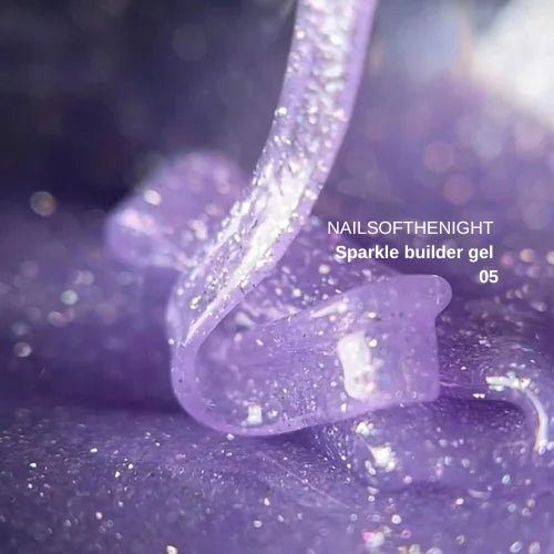 NAILSOFTHENIGHT Sparkle builder gel 05 15ml Lilac reflective builder gel