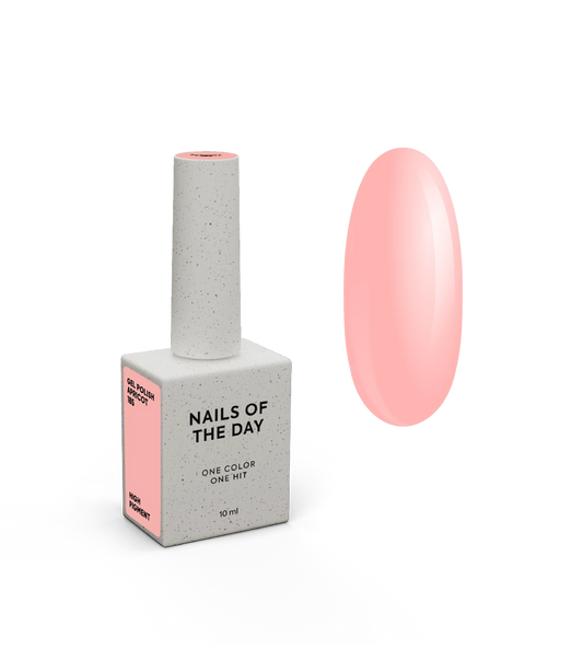 NAILSOFTHEDAY Gel Polish Apricot 185— абрикосовий гель-лак для нігтів, що перекриває в один шар, 10 мл