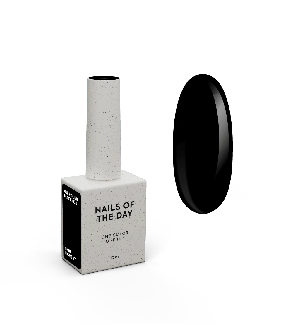 NAILSOFTHEDAY Gel Polish Black 10ml