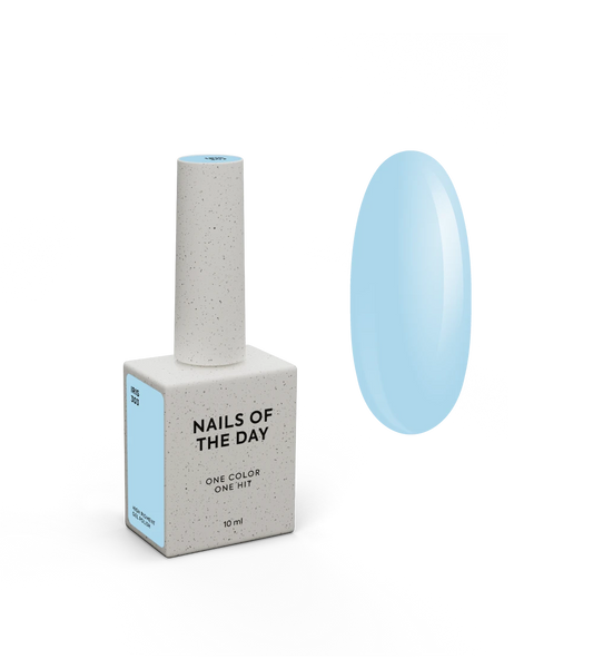 NAILSOFTHEDAY Gel Polish Iris303 — небесно-блакитний гель–лак для нігтів, що перекриває в один шар, 10 мл
