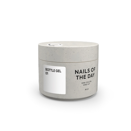 NAILSOFTHEDAY Bottle gel 01 – білий надміцний гель для укріплення нігтів, 30 мл