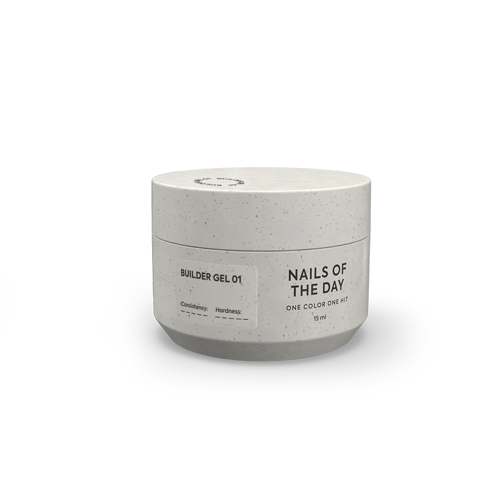 NAILSOFTHEDAY Builder Gel 01 — прозорий гель для нарощування нігтів, 15 мл