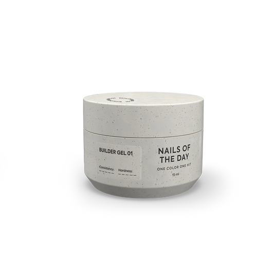 NAILSOFTHEDAY Builder Gel 01 — прозорий гель для нарощування нігтів, 15 мл