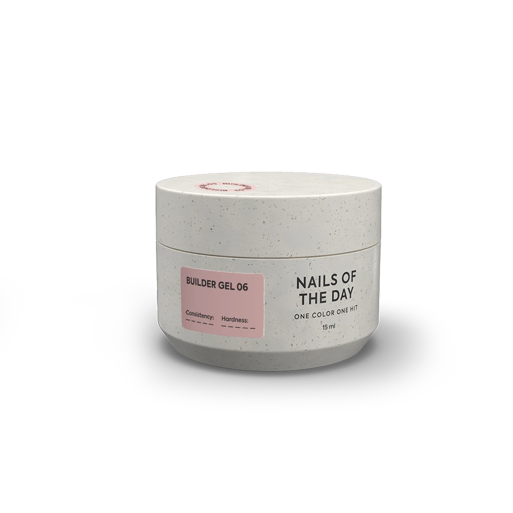 NAILSOFTHEDAY Builder Gel 06 — світло–коричневий гель для нарощування нігтів, 15 мл