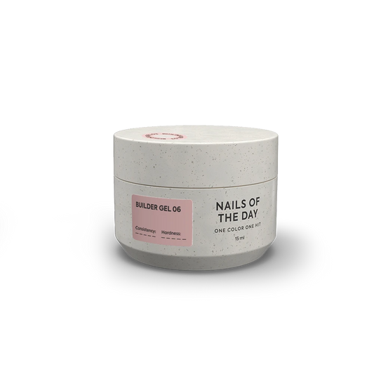 NAILSOFTHEDAY Builder Gel 06 — світло–коричневий гель для нарощування нігтів, 15 мл