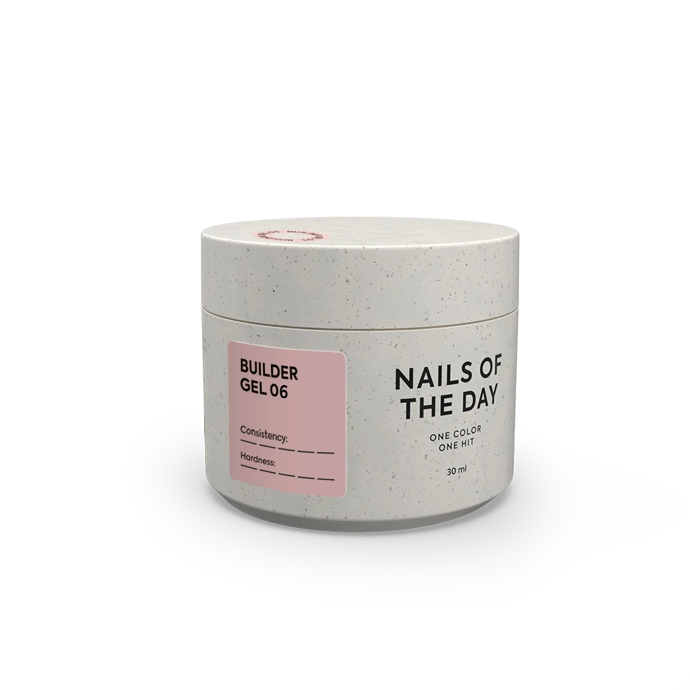 NAILSOFTHEDAY Builder Gel 06 — світло–коричневий гель для нарощування нігтів, 30 мл