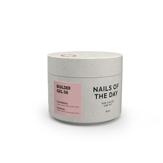 NAILSOFTHEDAY Builder Gel 06 — світло–коричневий гель для нарощування нігтів, 30 мл
