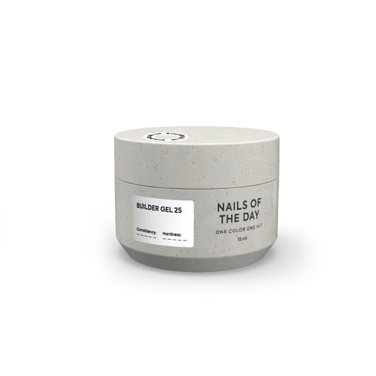 NAILSOFTHEDAY Builder Gel 25 — насичений білий гель для нарощування нігтів, 15 мл