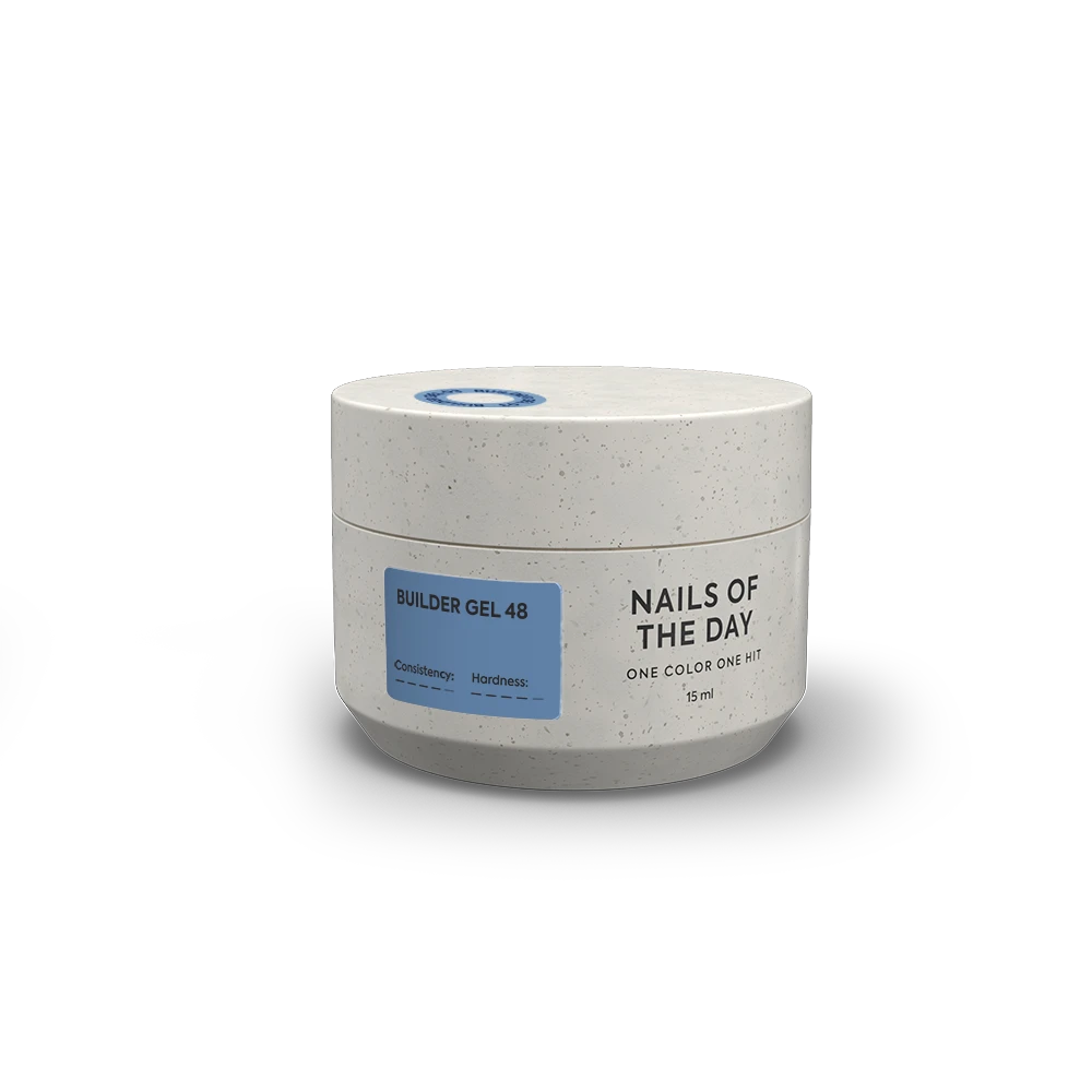 NAILSOFTHEDAY Builder gel 48 — блакитний гель для нарощування нігтів, 15 мл