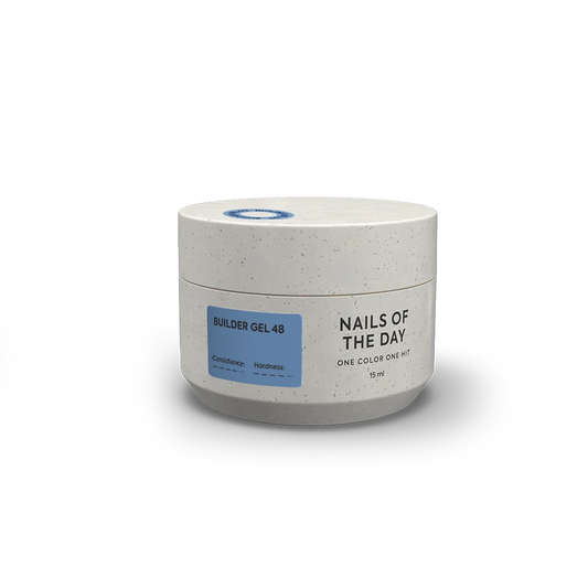 NAILSOFTHEDAY Builder gel 48 — блакитний гель для нарощування нігтів, 15 мл