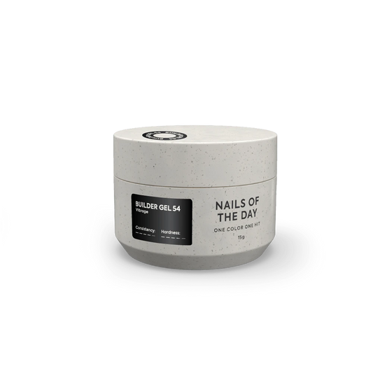 NAILSOFTHEDAY Builder gel 54 vitrage — чорний вітражний гель для нарощування нігтів, 15 мл