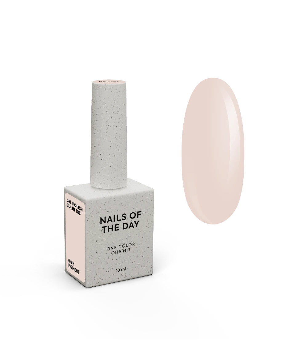 NAILSOFTHEDAY Gel Polish Colin — вибілений персиковий гель-лак для нігтів, 10 мл