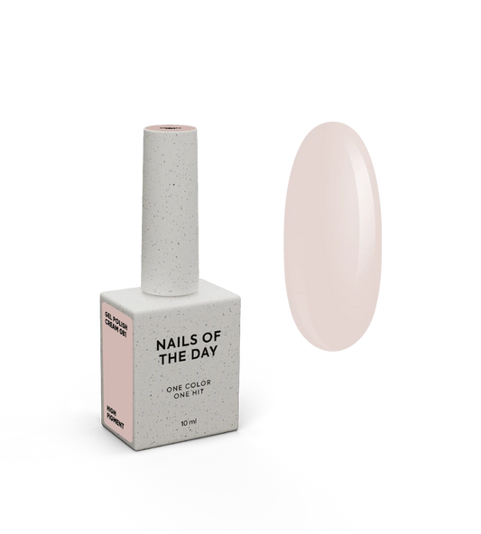 NAILSOFTHEDAY Gel Polish Cream — кремовий гель-лак, що перекривається в один шар, 10 мл