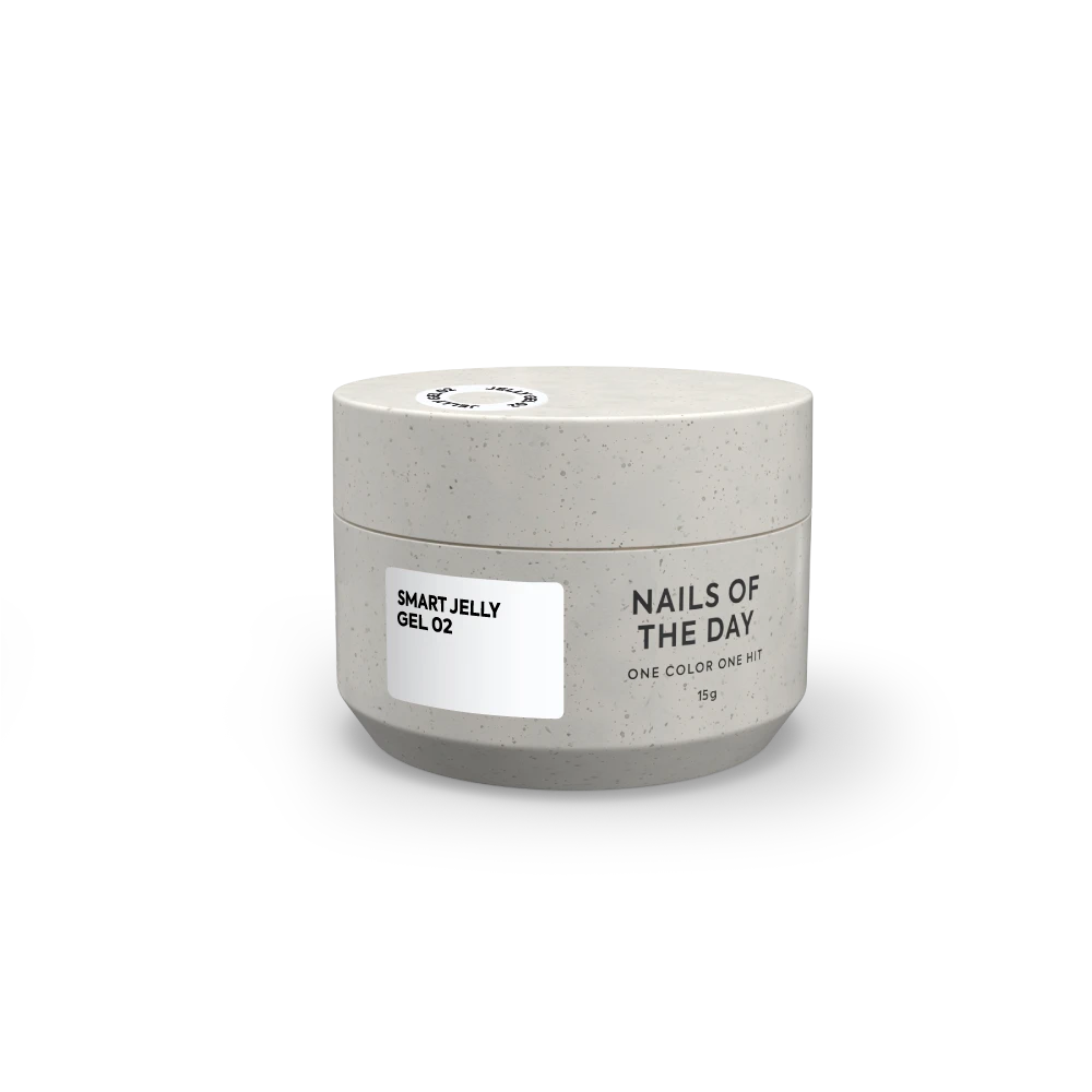 NAILSOFTHEDAY Smart Jelly gel 02 — білий будівельний гель желе для нігтів, 15 гм