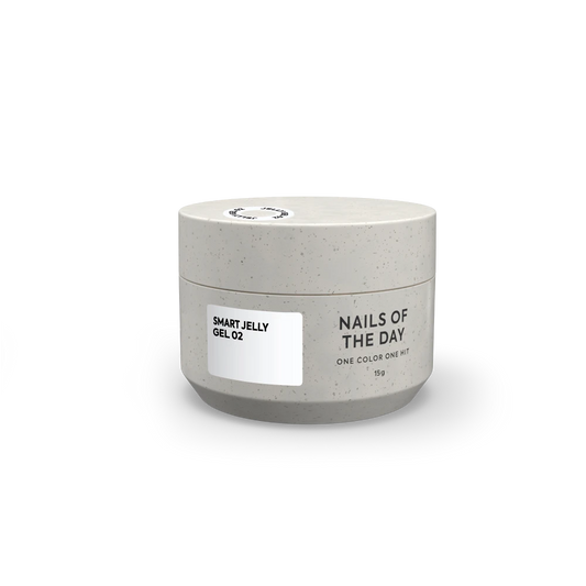 NAILSOFTHEDAY Smart Jelly gel 02 — білий будівельний гель желе для нігтів, 15 гм