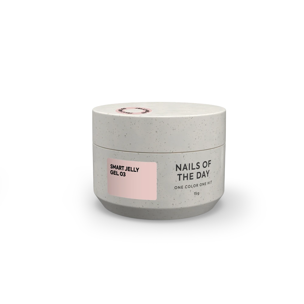 NAILSOFTHEDAY Smart Jelly gel 03 — персиково–бежевий будівельний гель желе для нігтів, 15 гм