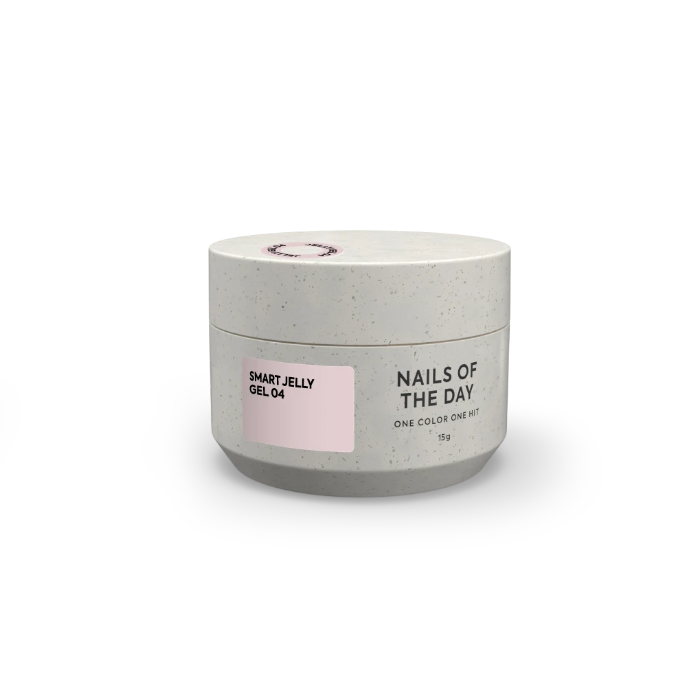 NAILSOFTHEDAY Smart Jelly gel 04 — бежевий будівельний гель желе для нігтів, 15 гм