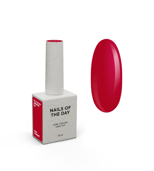 NAILSOFTHEDAY Gel Polish Jennifer 145 — темно–малиновий гель-лак, що перекривається в один шар, 10 мл