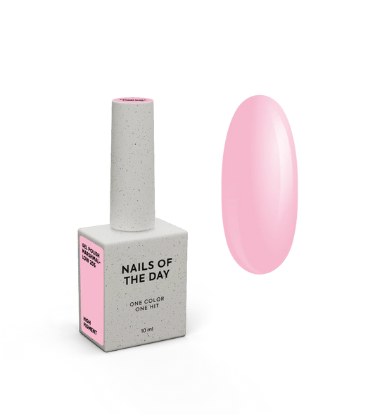 NAILSOFTHEDAY Gel Polish Marshmallow — ніжно-рожевий гель-лак для нігтів, що перекриває в один шар, 10 мл
