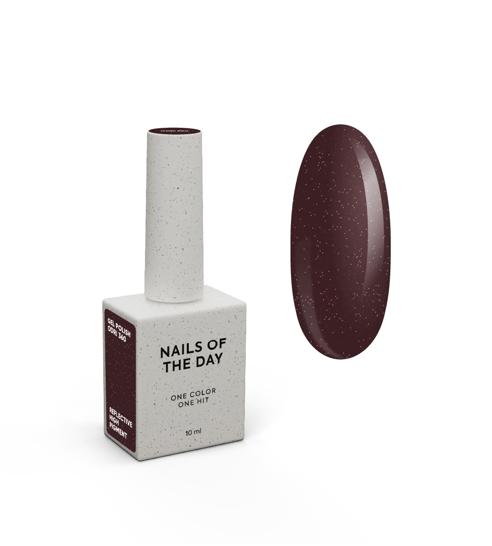 NAILSOFTHEDAY Gel Polish Odri — тепла спіла черешня зі світловідбиваючим шиммером гель-лак для нігтів, що перекриває в один шар, 10 мл