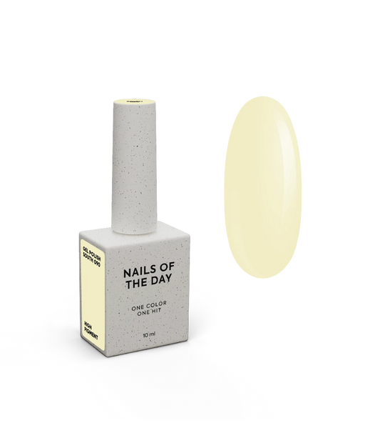 NAILSOFTHEDAY Gel polish South 090 — пастельно-жовтий гель-лак, що перекривається в один шар, 10 м
