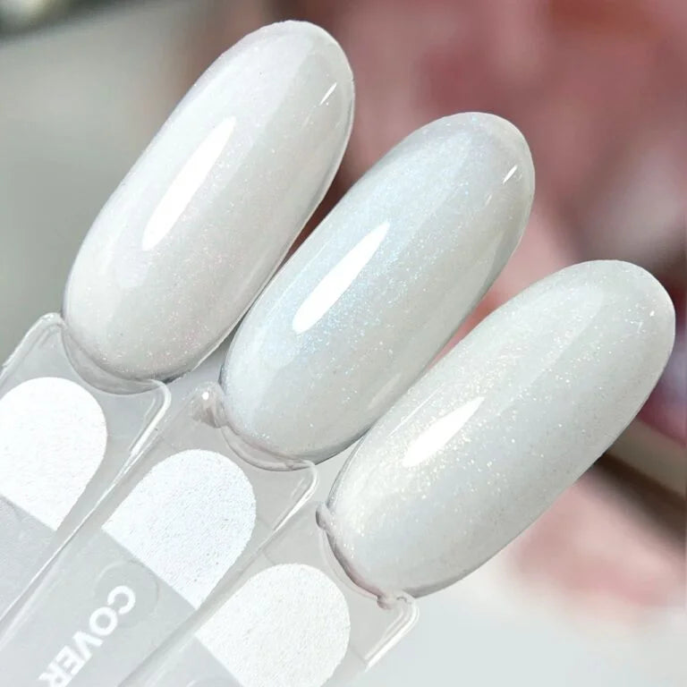 Nailsoftheday Cover base milk 06 shimmer — молочне напівпрозоре з блакитним шиммером базове покриття для нігтів, 10 мл